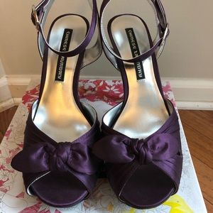 Chinese Laundry Purple Satin Heels Size 9